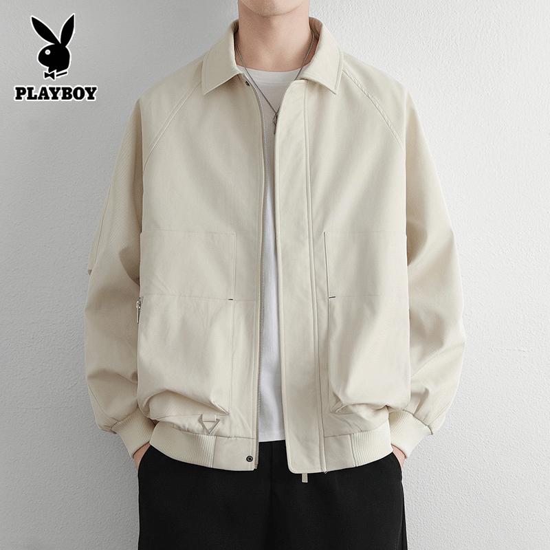 PLAYBOY Casual Cargo Jacket for Men