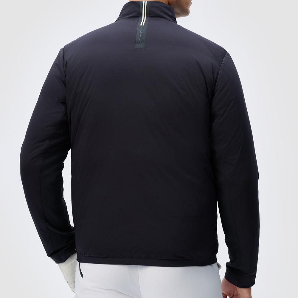 Fila Golf Series Comfortable Zip Warm Long Sleeve Down Jacket Men Outerwear Legendary-Blue A11M445916F-NV