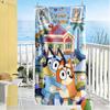 Bluey Customize Your Name Beach Towel Super Soft Microfiber Quickdry Fabric Portable for SwimmingBeachCamping Travel Beach AccessoriesGym
