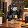 Cute Crow Raven Bird MOC Building Blocks Model, DIY Assemble Bricks Kit, Desktop Table Decor Ornament