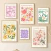 Colourful Flowers Market Daisy Lily Quote Wall Art Minimalist Print Canvas Painting Posters for Living Room Modern Home Decor