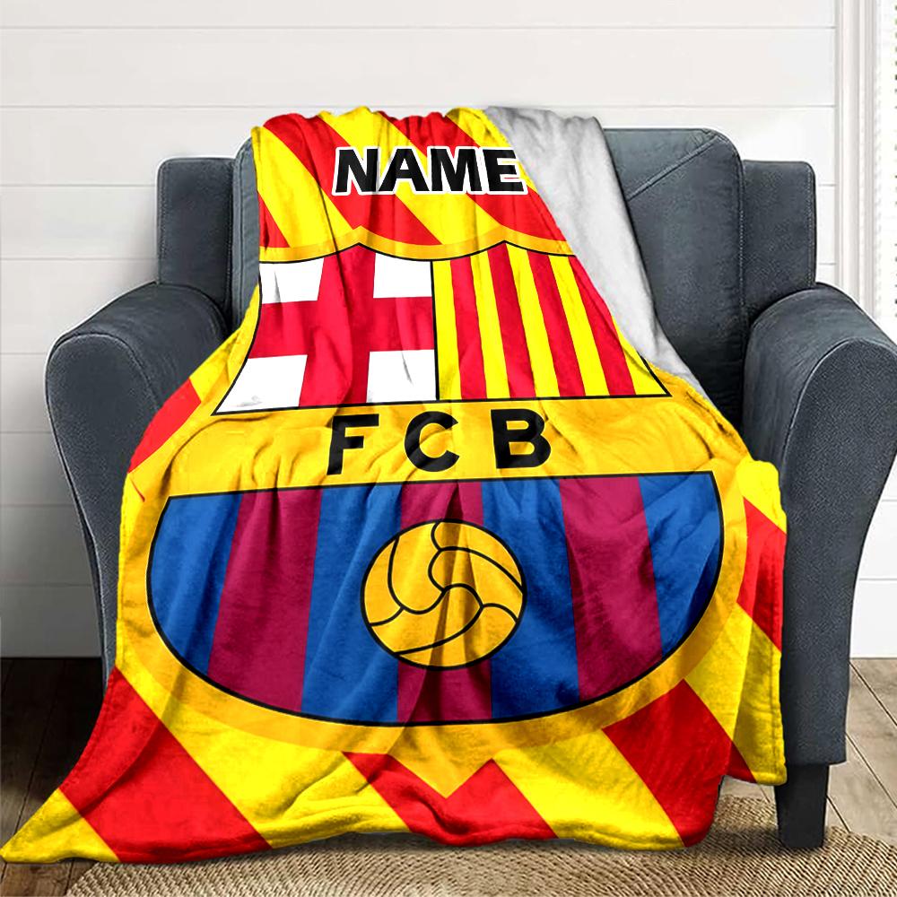 Custom Name Olympiacos FC Crest blanket for Couch & Bed, Plush Cozy Fuzzy Blanket Super Soft & Warm Blankets for Fall and Winter. 0908256