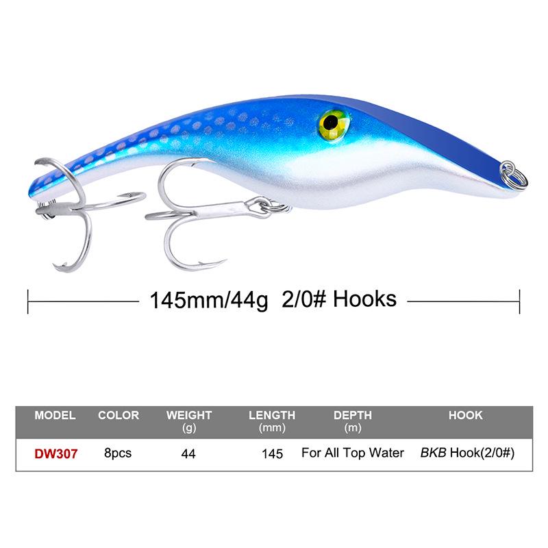 PRO BEROS Pencil Sea Fishing Lure 41g Hard Plastic Bait DW307