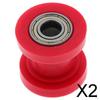10mm Chain Roller Pulley Tensir Wheel Guide for Motorcycles , Red, 2