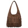 Vintage Matte Tassel Shoulder Bag Women'S Fashion Large Capacity Tote Bag Underarm Bag