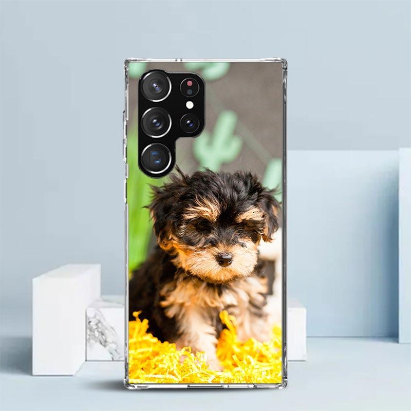 

Yorkshire Terrier Dog Puppy Phone Case For Samsung Galaxy S24 S25 Edge S26 Ultra S22 S23 Plus S21 + S20 FE Soft TPU Back Cover G Samsung S26 Plus