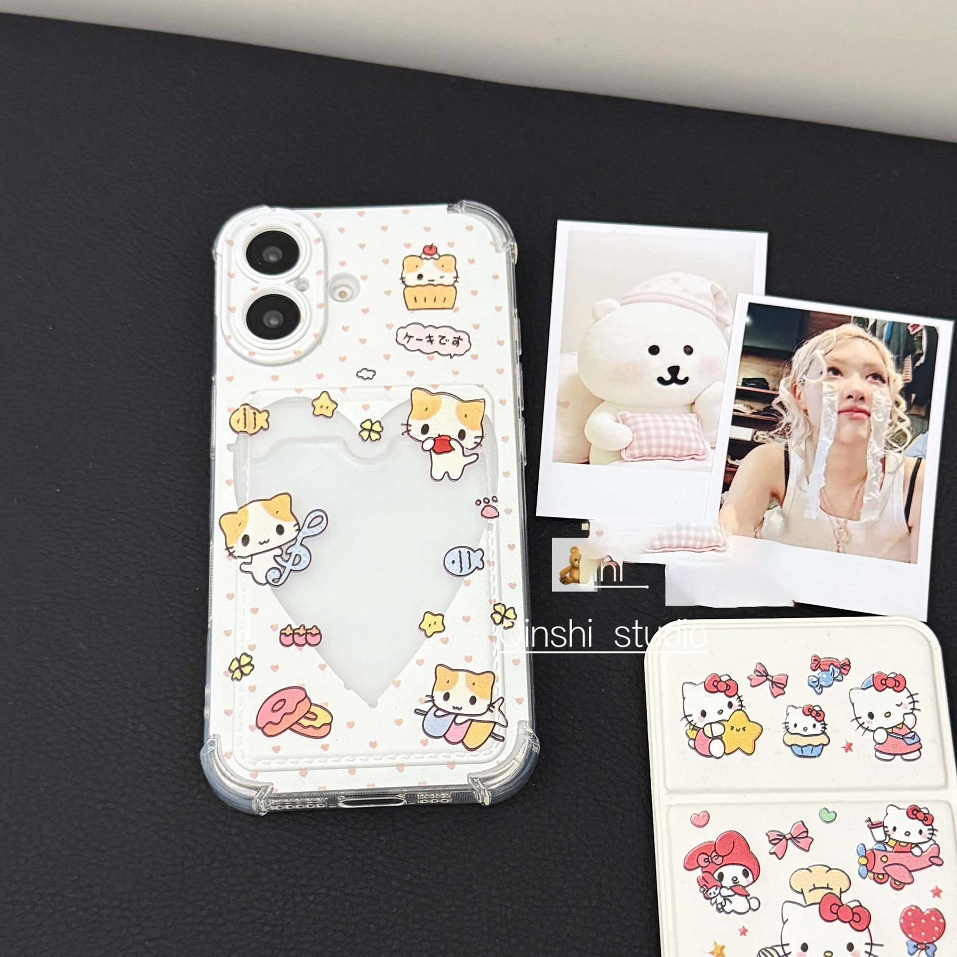

Siamese Cat Phone Case - Holds Cards, Fits Apple Models 13/14/15 Pro Max Apple 15 Pro