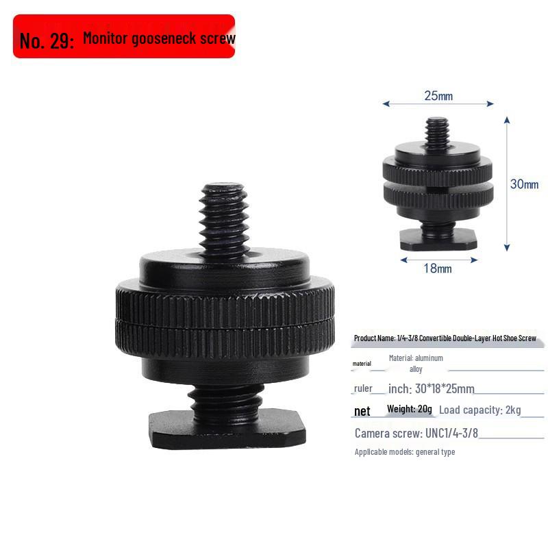 

7-11 дюймовый накамерный свет для зеркальной камеры, шарнирный «волшебный» кронштейн с крабовым зажимом