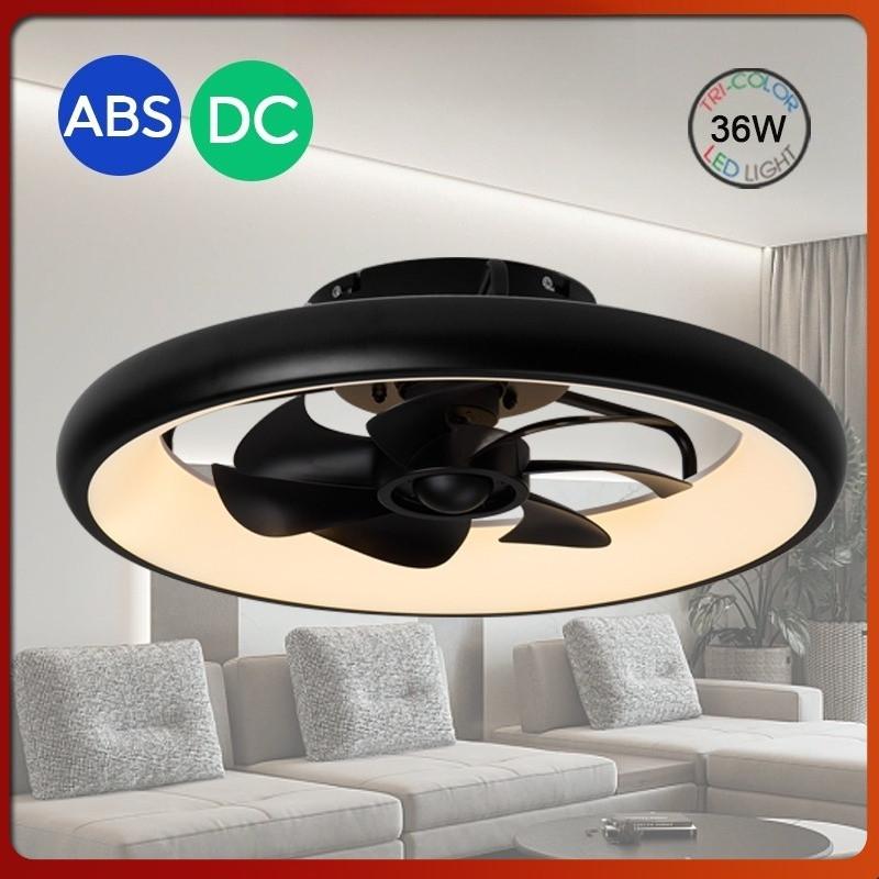 19.6 Inchs Electric Ceiling Fan Light Bedroom Strong Wind DC Ceiling Fan Lamp Household LED Lighting Electric Fan