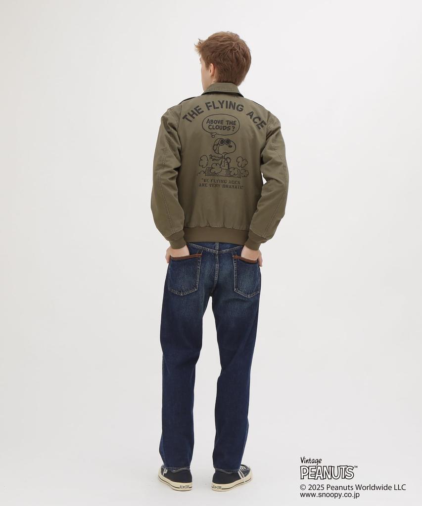 AVIREX Jacket COTTON A-2 FLYING ACE A-2 Flying Ace Peanuts Men's XL 310 Olive 783-5252043