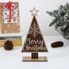 New Wooden Crafts Christmas Ornament Christmas Tree Decoration Wooden Ornament Creative Party Tabletop Home