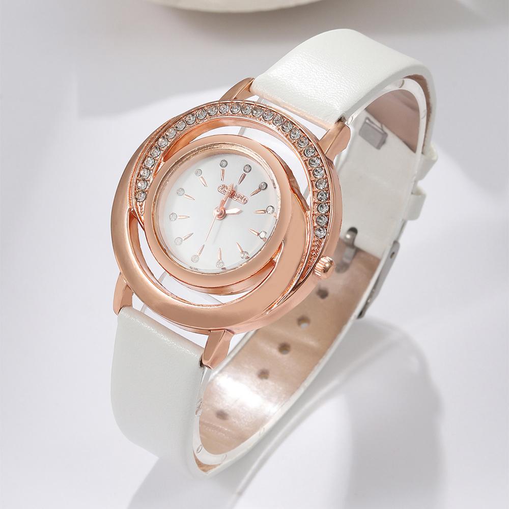 

2 шт. Модный женский часовой набор Элегантные кварцевые женские часы Женский подарок