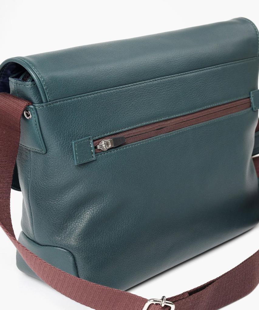 Takeo Kikuchi Men's Flap Shoulder Bag, Green