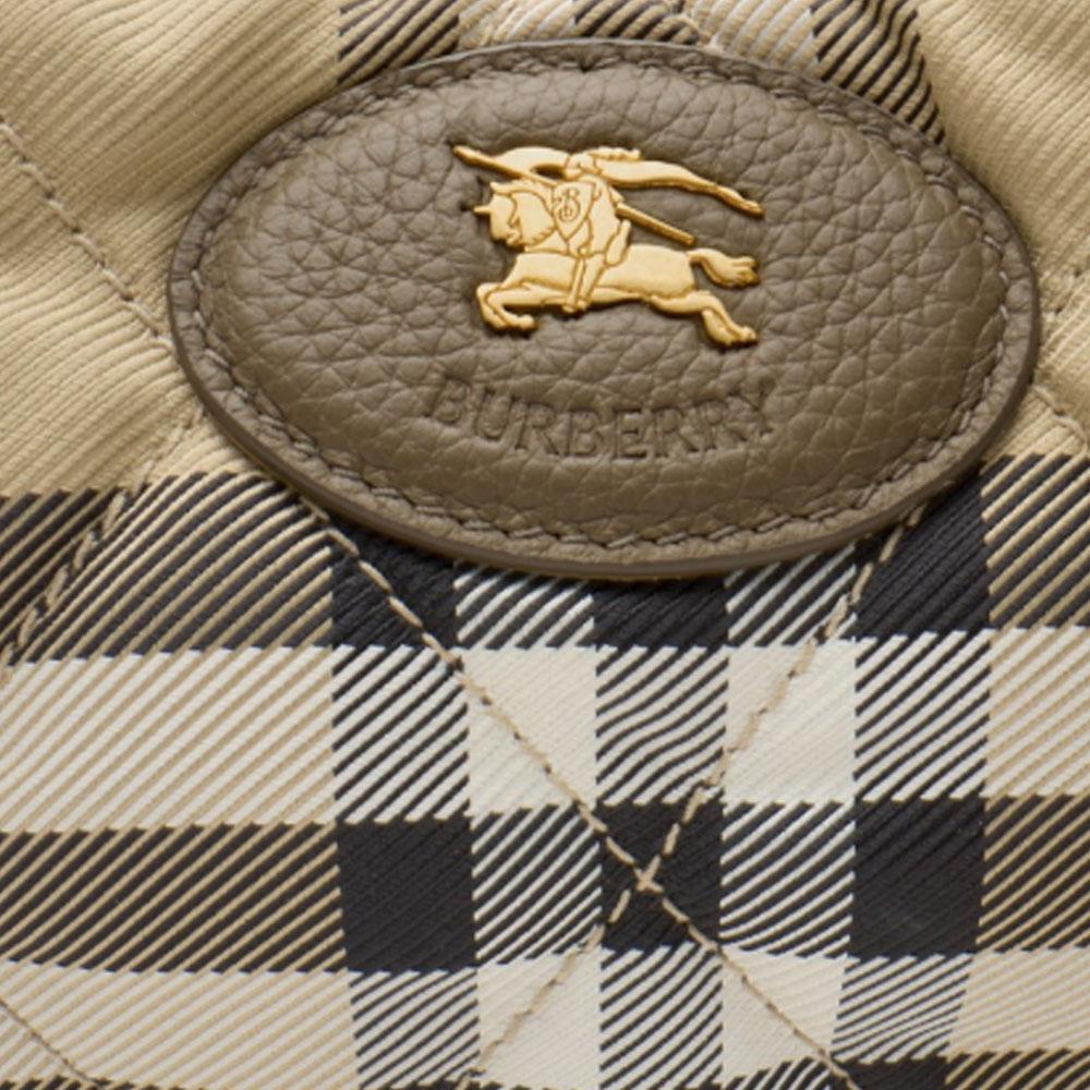 Burberry Classic Knight Logo Nylon Shoulder Bag Women Shoulder Bag Brown 81113081