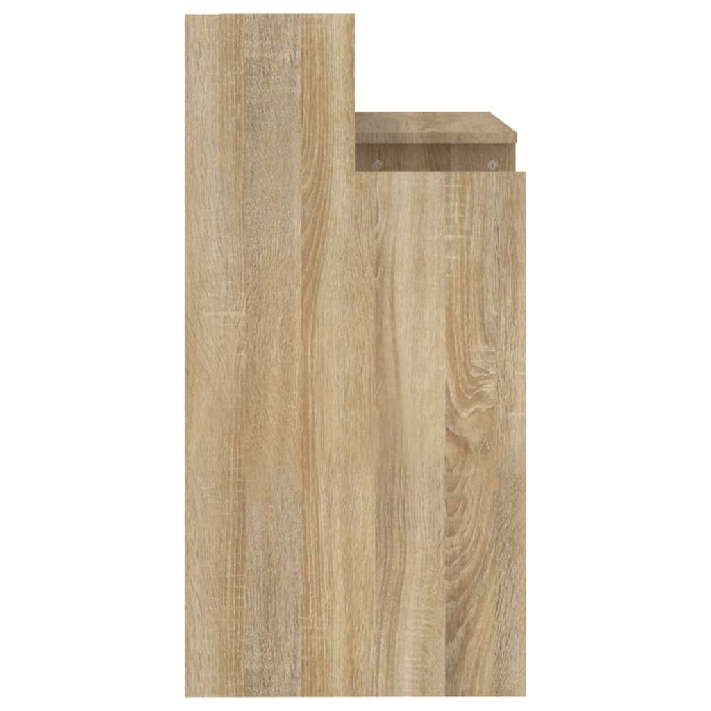 LED Desk in Sonoma Oak 97 x 45 x 90 cm Particleboard