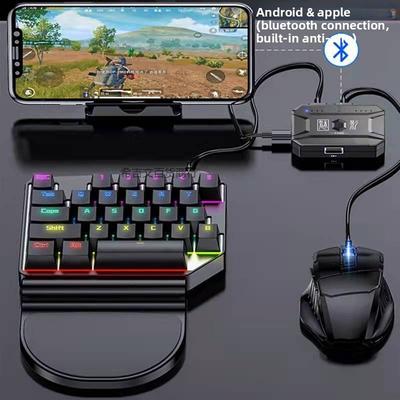 FPS Game Mobile Phone Press Gun Auxiliary Burst Keyboard Ace Mouse Set Bluetooth Connection