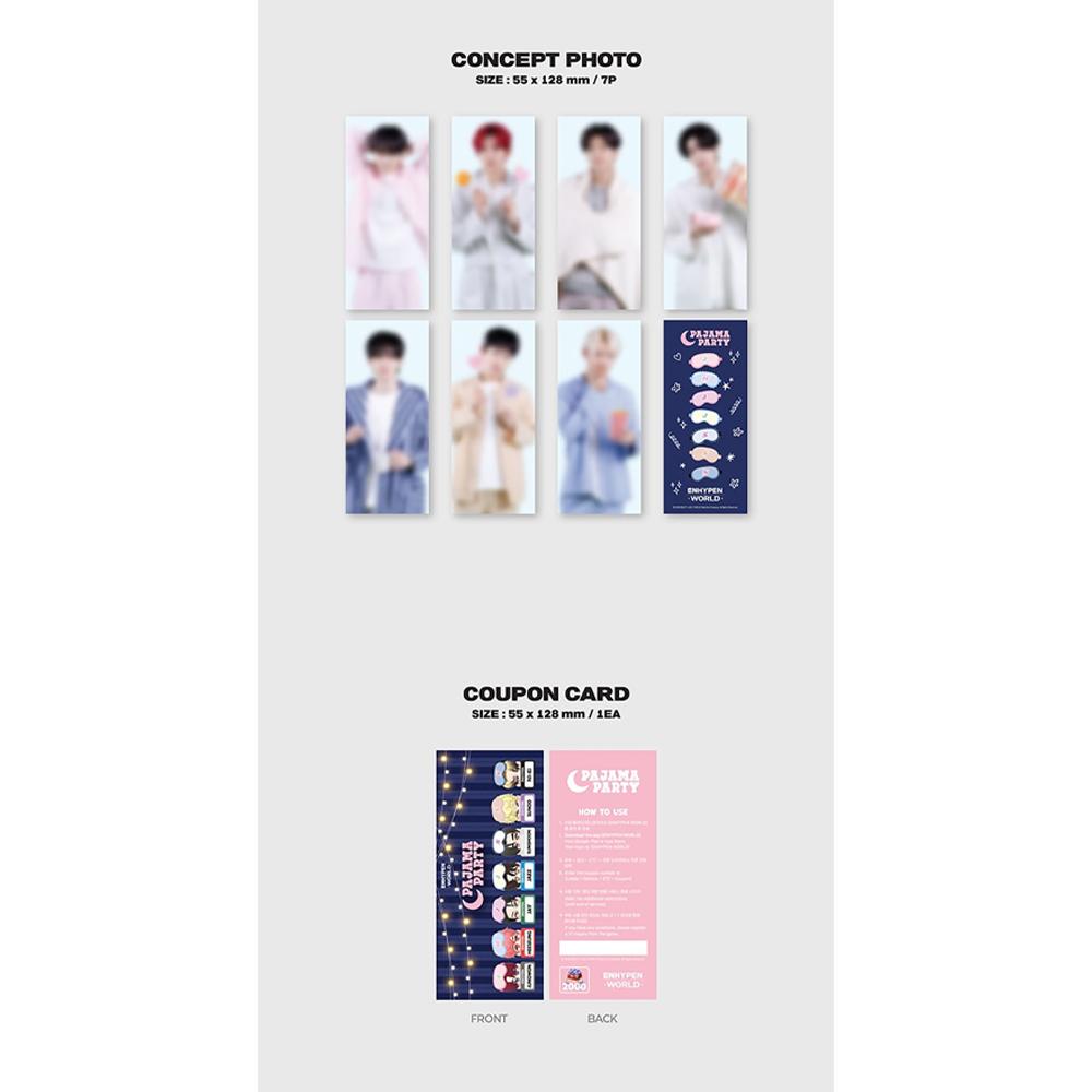 ENHYPEN [ENHYPEN WORLD Coupon Card Collection] PAJAMA PARTY BASIC Ver.