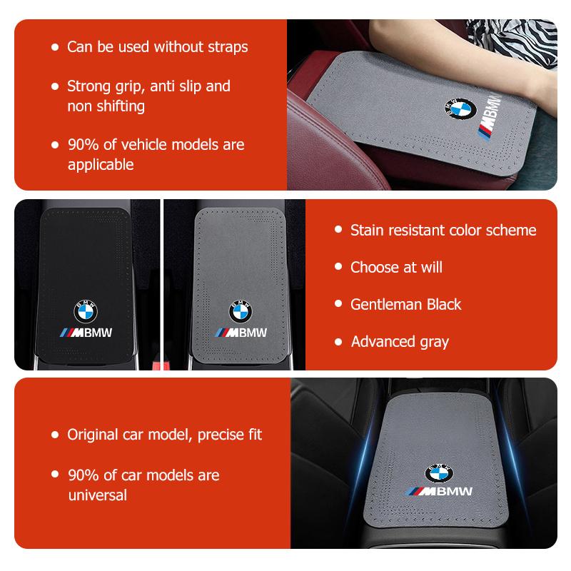 BBKB9 Car Seat Protection Center Console Armrest Mat Accessories For BMW M3 M5 X3 E93 F10 F20 F30 F40 F15 F25 F26 F31 F49 F86