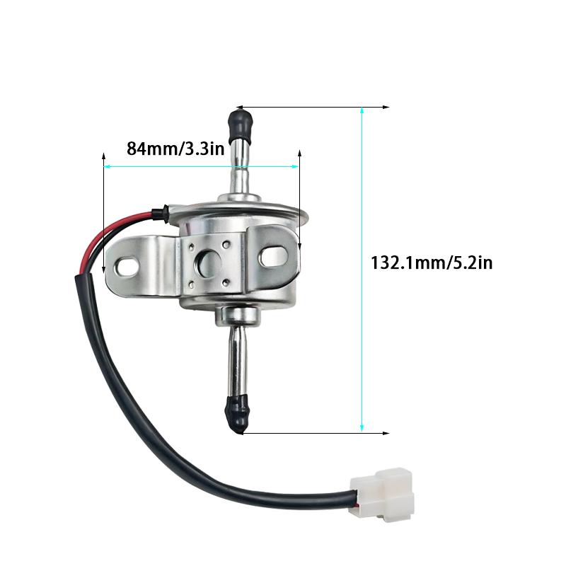 Nouvelle pompe d'alimentation en carburant 12V 7016409 129612-52100 HEP-015 Compatible avec Mini-pelle John Deere Hitachi Takeuchi Yanmar Perkins