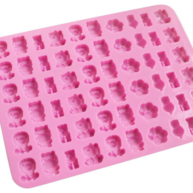 60 Gitter Fondant Silikonform Tier Cartoon Fudge Eisgitter Zweiteiliges Set Form