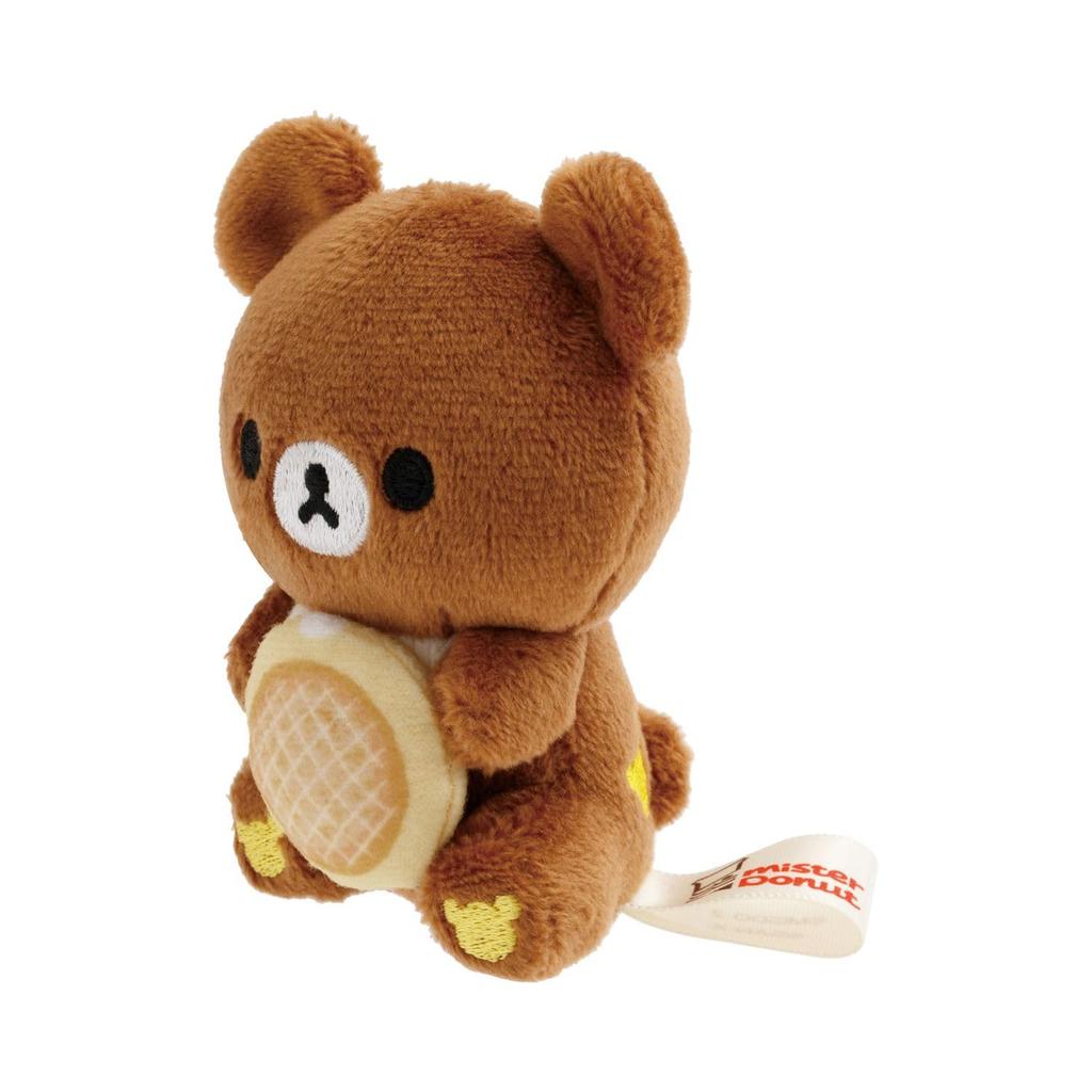 "Rilakkuma x Mister Donut" Mini Plush Toy Chairoikoguma Angel Cream