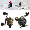Raft Fishing Reel Aluminum Alloy Fish Line Wheel Right/Left Handed Fishing Raft Wheel Ice Reels Comfortable Grip