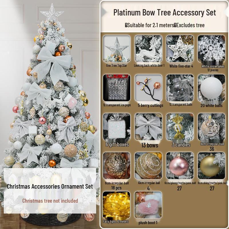 Christmas Tree Ornament Set: Decorations & Accessories Value Pack