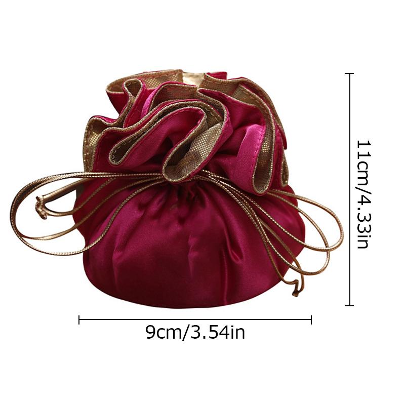 Wedding Jewelry Gift Box Bag Shower Decor Creative DIY Portable Phalaenopsis Velvet Candy Bags