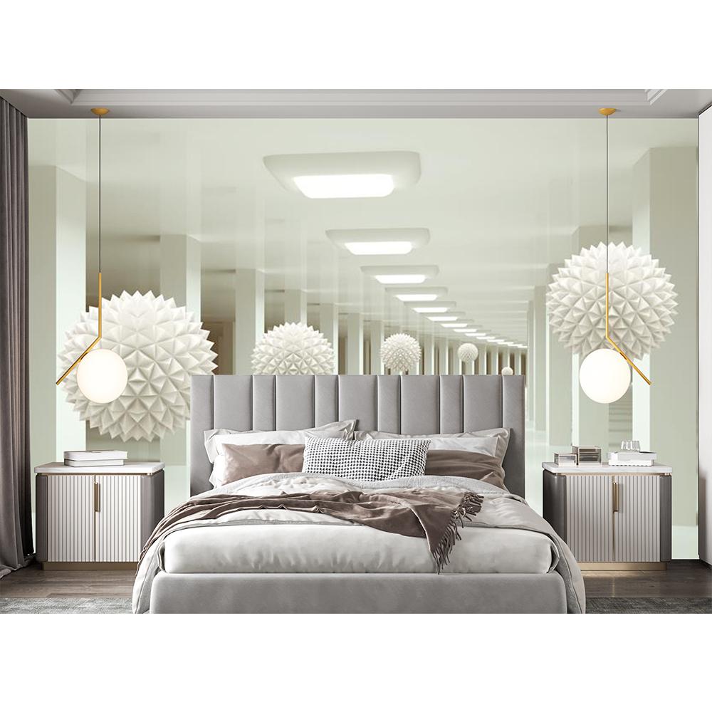 Modern 3d Abstract Large Mural Space White Ball Wall Mural Living Room Bedroom Tv Background Wallpaper