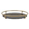 Bathroom Tray Skid Resistant Bathroom Vanity Tray Stylish Elegant Countertop Organizer Tray for Cosmetics Jewelry Black