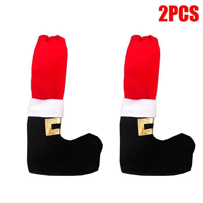 Christmas Decorations 2025 Christmas Table Foot Socks Table Feet Protector Dining Chair Cover Christmas Party Home Decoration