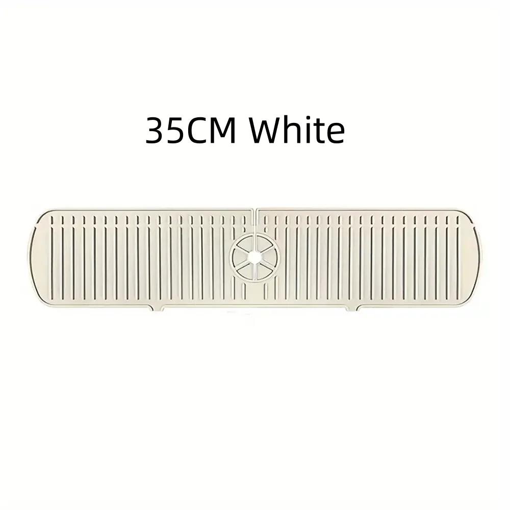 

1pc Kitchen Silicone Faucet Mat, Water Ripples Faucet Water Catcher Mat, Large Sink Splash Pad, Bathroom Countertop Protector