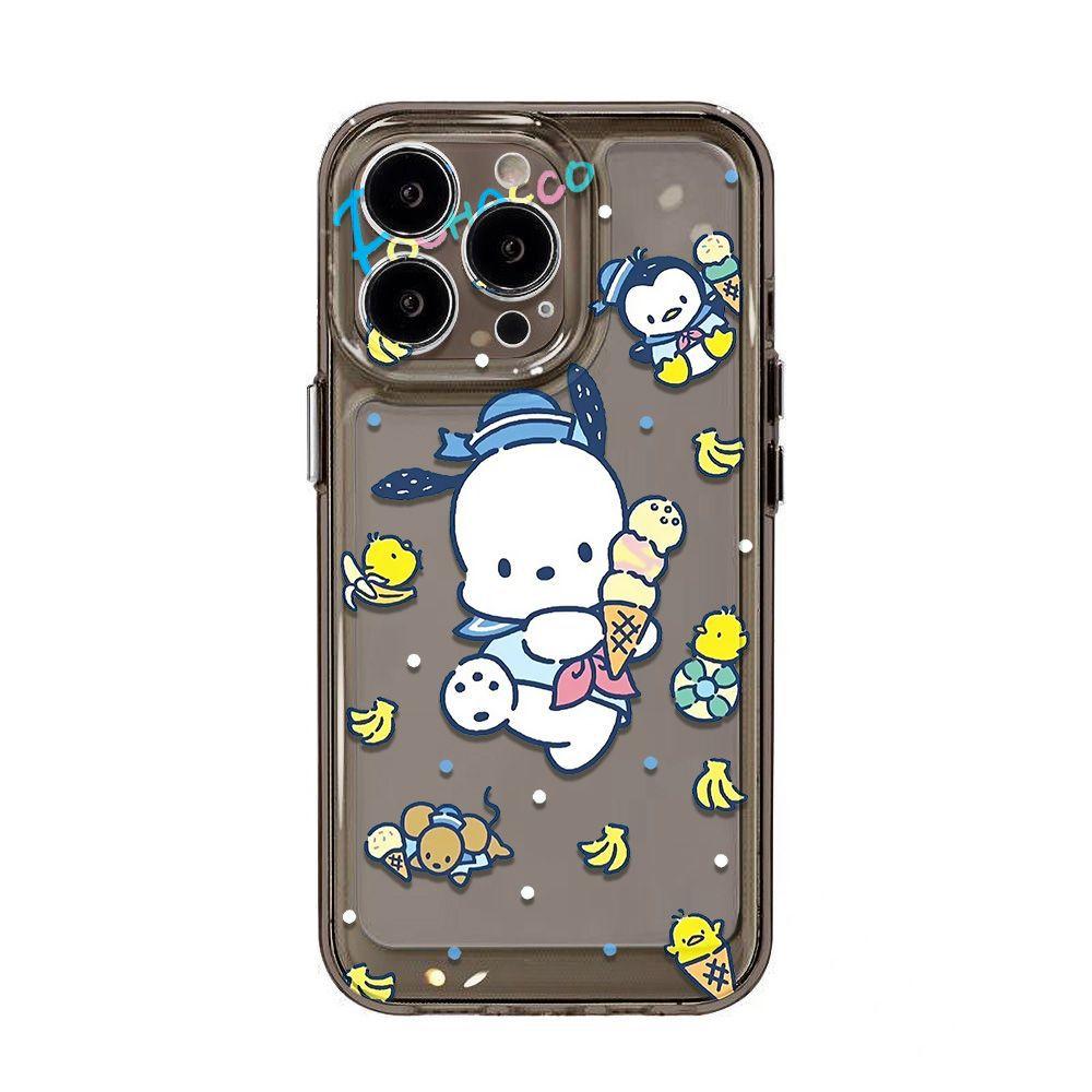 Ice Cream Pacha Dog Applicable iPhone17promax Apple 16 Mobile Phone Case 14/13 Transparent 15 All Inclusive x