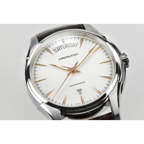 Hamilton Jazzmaster Day Date Men's Watch with White Dial (H32505511) - Officially Guaranteed [Imported]