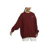 Nike Alphanumeric Embroidery Ribbed Crew Neck Loose Sweatshirt Women Sweatshirt Rose-Red FV8444-677