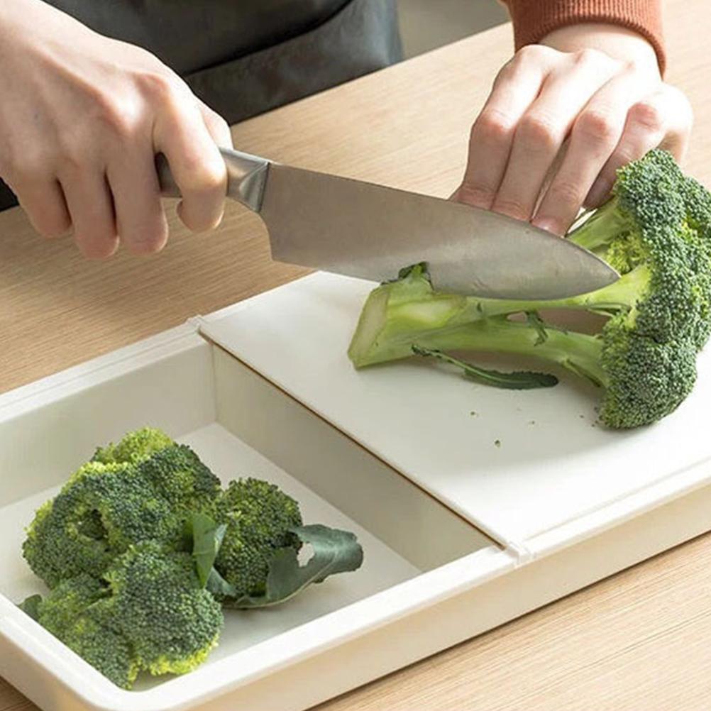 Multifunctional Cutting Board Multi-function Reusable Chopping Kitchen with Container Plastic Tabletop Professional