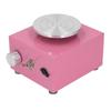Mini Pottery Wheel Vivid Pink Stable Turntable Compact Size Basin Style Kids Pottery Wheel for Kid