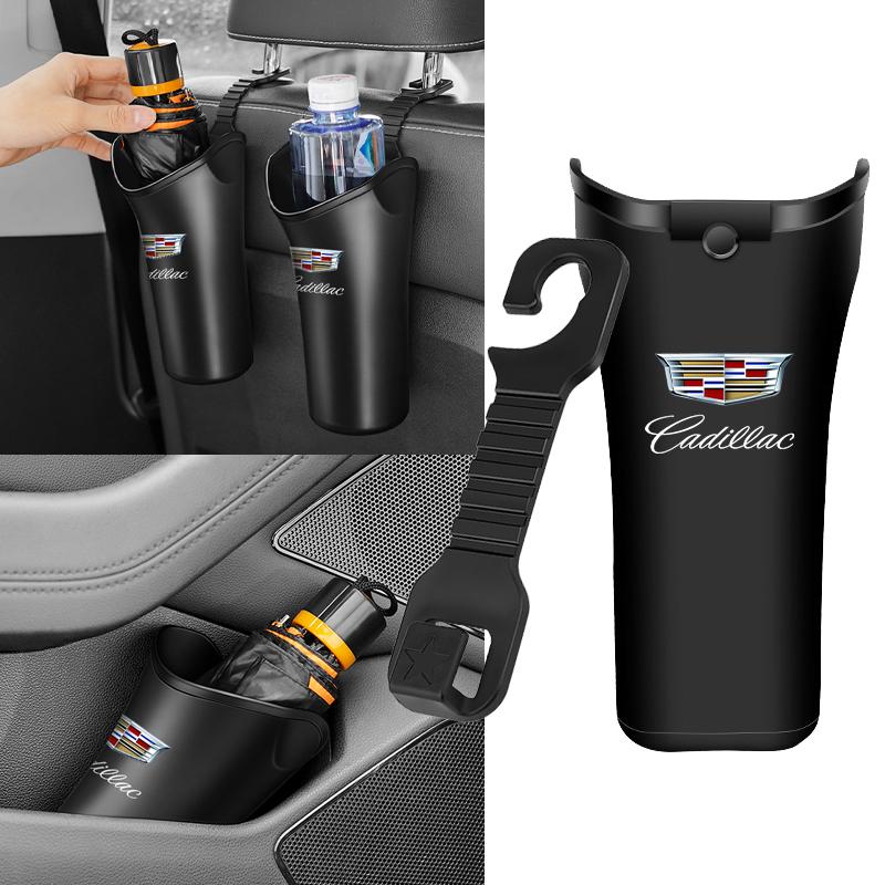 Hot Car Styling Car Storage Box Umbrella Garbage Organizer Bucket For Cadillac CT4 CT5 CT6 ATS XTS