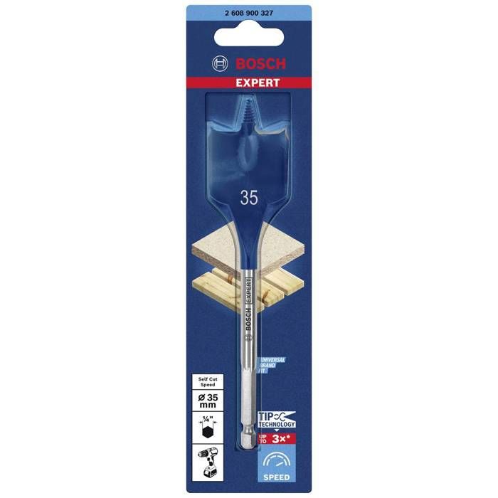 Mêche à bois - 2608900327 - Ø35 mm - Longueur 152 mm - Jusqu'à 3x plus rapide