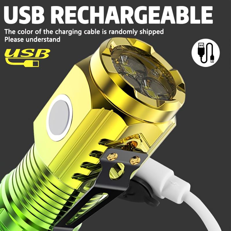 Mini Linterna Portátil de 3 LED con Clip para Bolígrafo, Luz Nocturna Linterna Magnética Multifuncional, Adecuada para Caminar, Leer, Emergencia, Iluminación de Trabajo