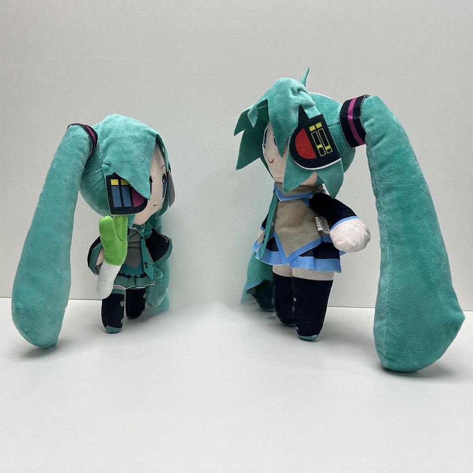 20-29cm Hatsune Miku Kawaii Q Verze Fufu Figurka Plyšová Panenka Anime Periferie Plyšák Sběratelský Model Ozdoba Hračky Dárky