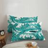 Shark Bedding Set 2/3 Piece Sea Life Print Microfiber Duvet Cover with Zipper Pillowcase, Bedroom Decoration Gift for Boys