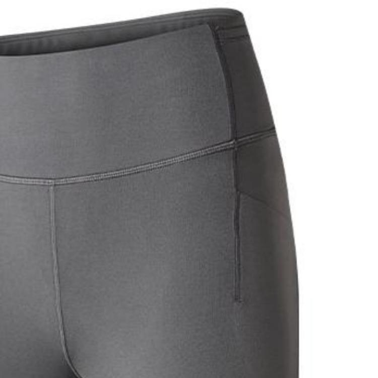 SAUCONY Solid High Waist Sports Shorts Women Shorts Medium-Gray SC1239136-3