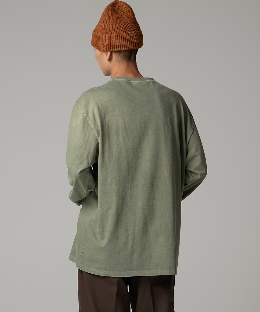 DICKIES Garment Dyed Basic Long Sleeve Olive