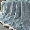 Light Luxury Autumn Winter Blanket Sofa Air Conditioning Single Double Soft Milk Fleece Blankets for Warm Sleeping Quilt