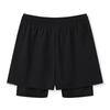 2024 Men's Quick-Dry Sports Shorts, Fake Two-Piece Design, Mid-Length with Inner Lining for Running or Training