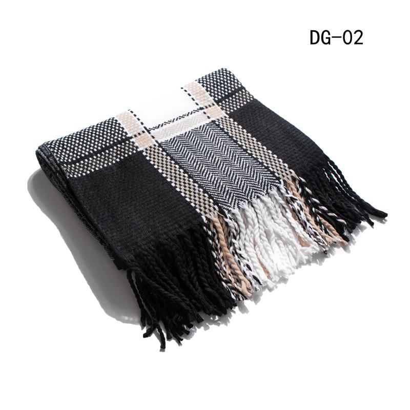 Autumn and winter new college style boys and girls couple plaid scarf air conditioner shawl Tonglu