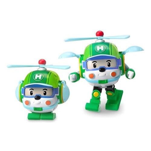 Transformable Robot Toys Set of 2, Car Amber+Helly, Plastic Material, Pink/Green