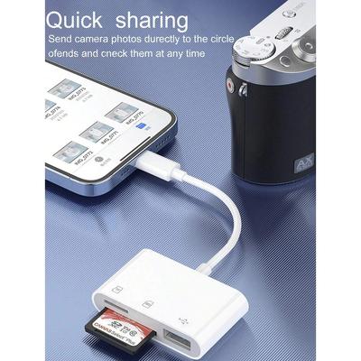 3-in-1 Typ C Kartenleser SD TF Speicherkartenleser OTG Adapter Hochgeschwindigkeits-Datenübertrager für iPhone 15 16 Samsun Xiaomi
