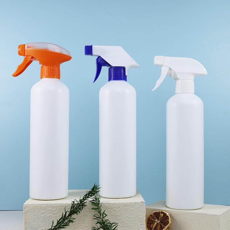 500ml Multi-Purpose Cleaner Spray Bottle: Kitchen Grease, Floor Cleaner, Car Coating, and Formaldehyde Deodorizer. White + Blue and White Square Gun